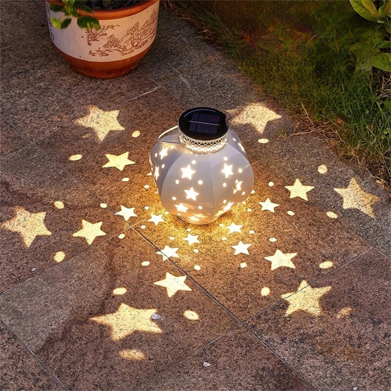 Outdoor Lighting Decoration - Bahçe Yıldız Projektör Lambası Asılı Güneş