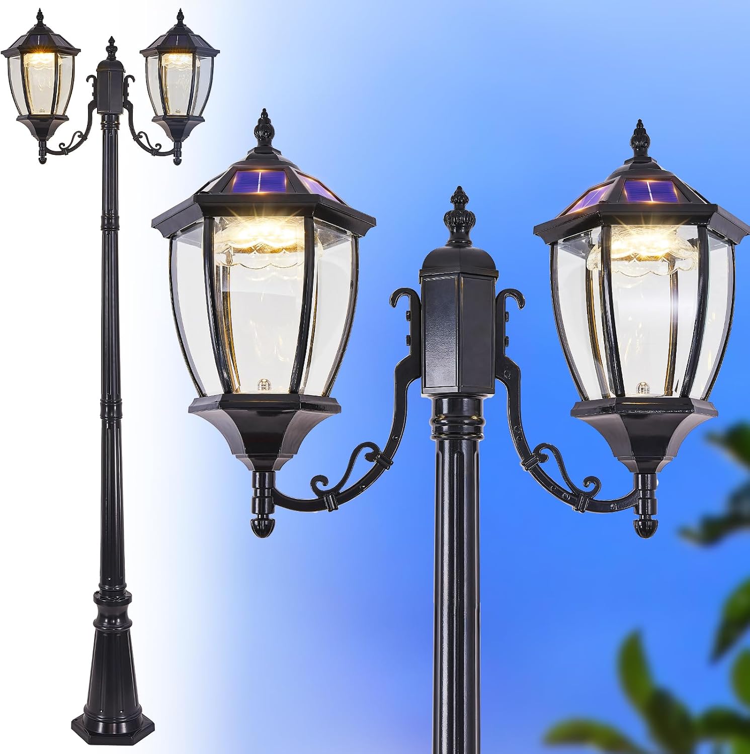 Outdoor Lighting Dusk To Dawn - Dış Mekan Güneş Enerjili Direk Lambaları,