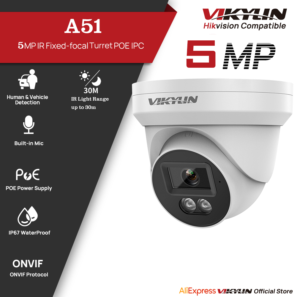Outdoor Lighting Mains Powered - VIKYLIN 5MP IP Güvenlik Kamerası, IR