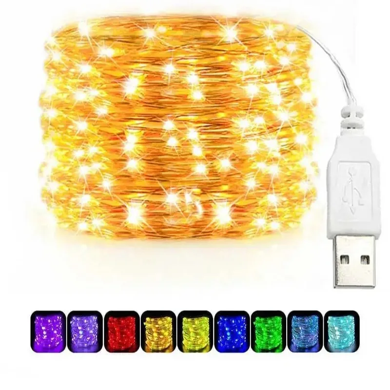 Outdoor Lighting Sconce - USB LED Dize Işıklar Bakır Gümüş