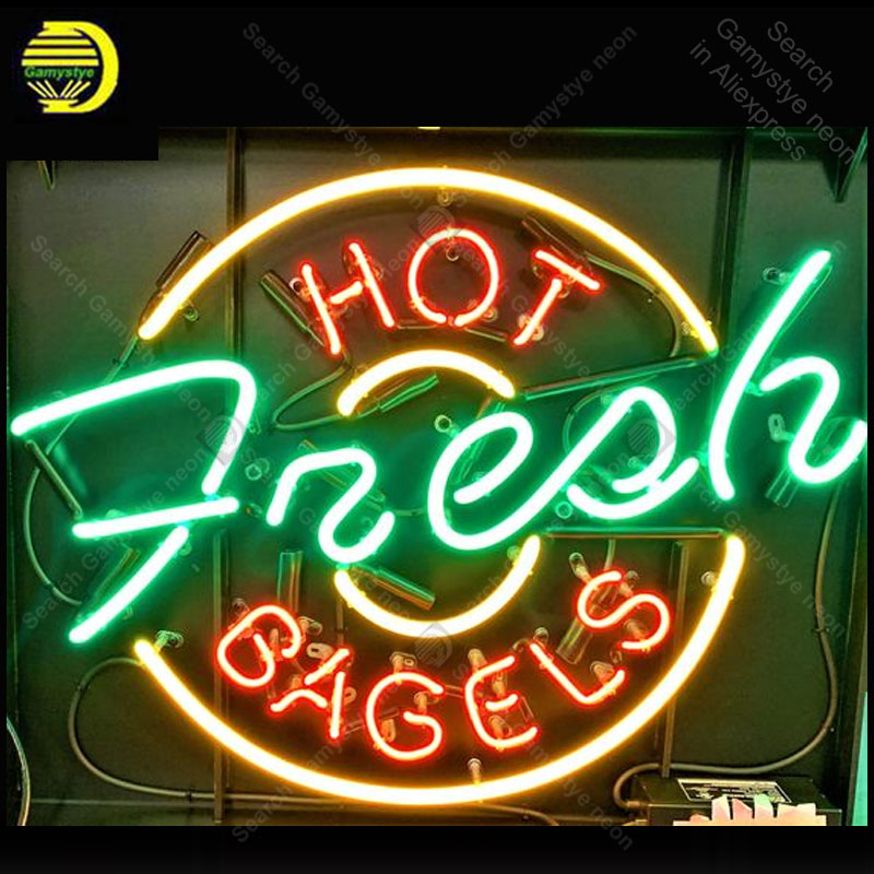 Outdoor Lighting Expressions - SıCAK Taze BAGELS dekor için Neon