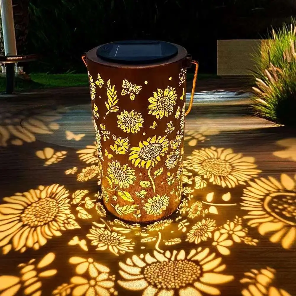 Outdoor Lighting Decoration - Ayçiçeği Işık ve Gölge Lambası Su