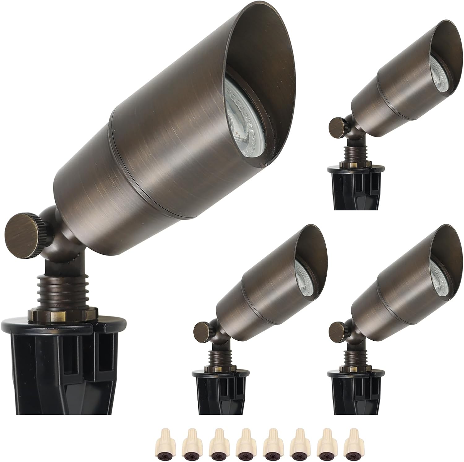 Outdoor Lighting Low Voltage - Masif Pirinç Peyzaj LED Spot Işıkları