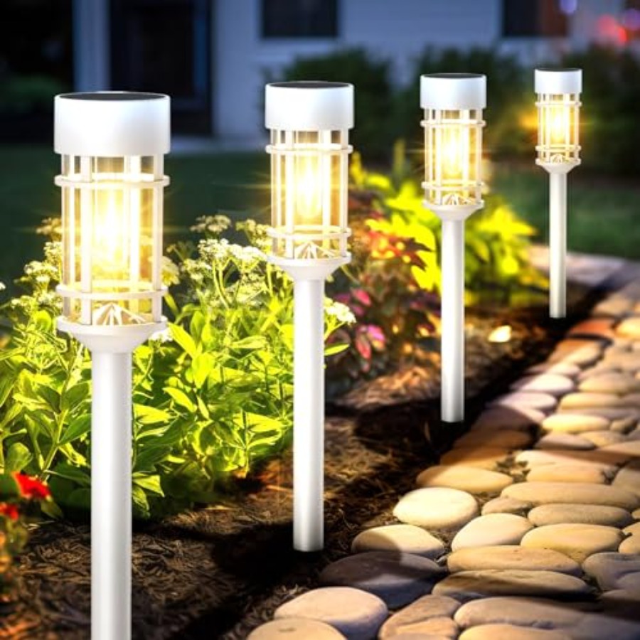 Outdoor Lighting Dusk To Dawn - Güneş Enerjili Bahçe Yolu Lambaları Dış