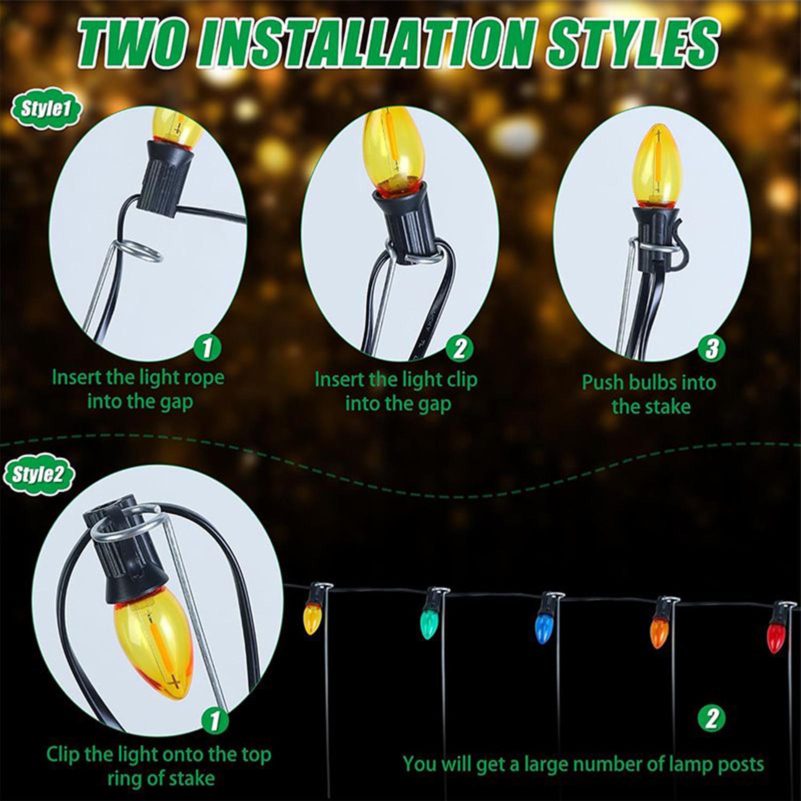 Outdoor Lighting Pathway - Noel Işık Çubukları 30 cm Çim