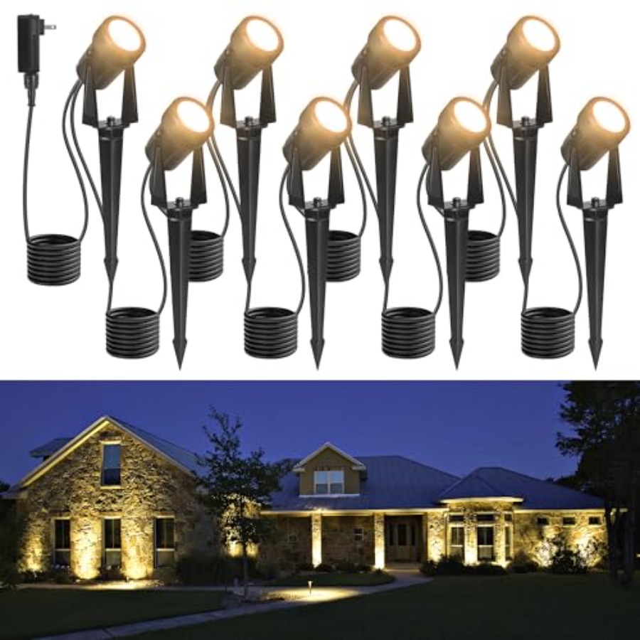 Outdoor Lighting Low Voltage - 85.3FT LED Dış Mekan Peyzaj Spot
