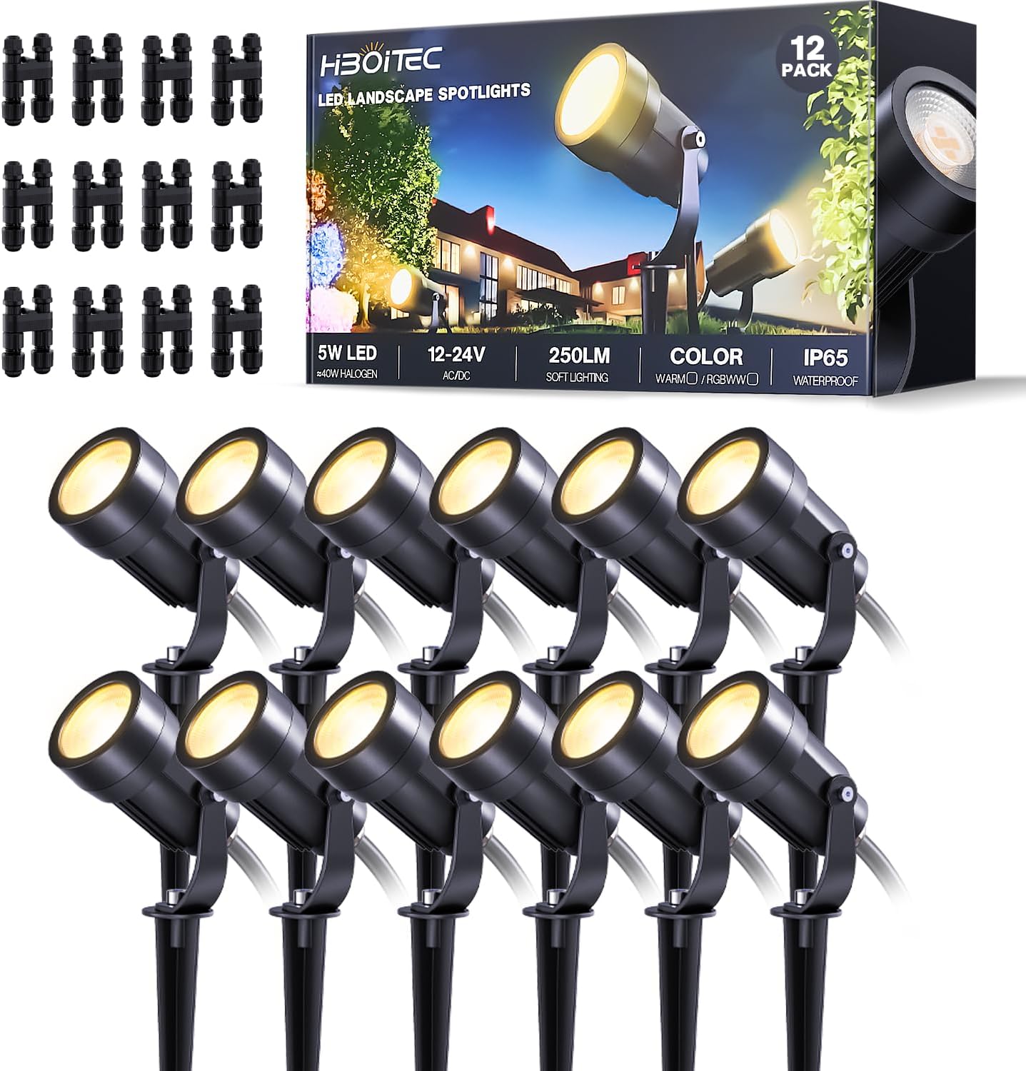 Outdoor Lighting Low Voltage - On İki Adet Düşük Voltajlı Peyzaj
