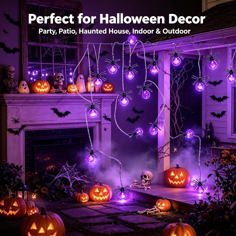 Pille Çalışan Örümcek LED Işık - Outdoor Lighting Decoration incelemesi ve fiyatı