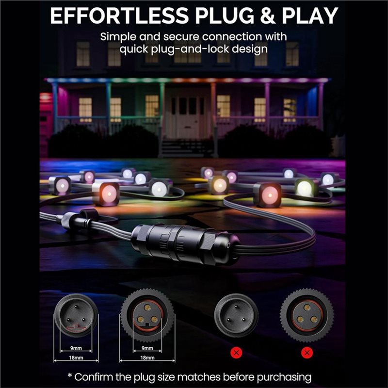 DT17 Su Geçirmez Bağlantı Konn - Outdoor Lighting Govee incelemesi ve fiyatı