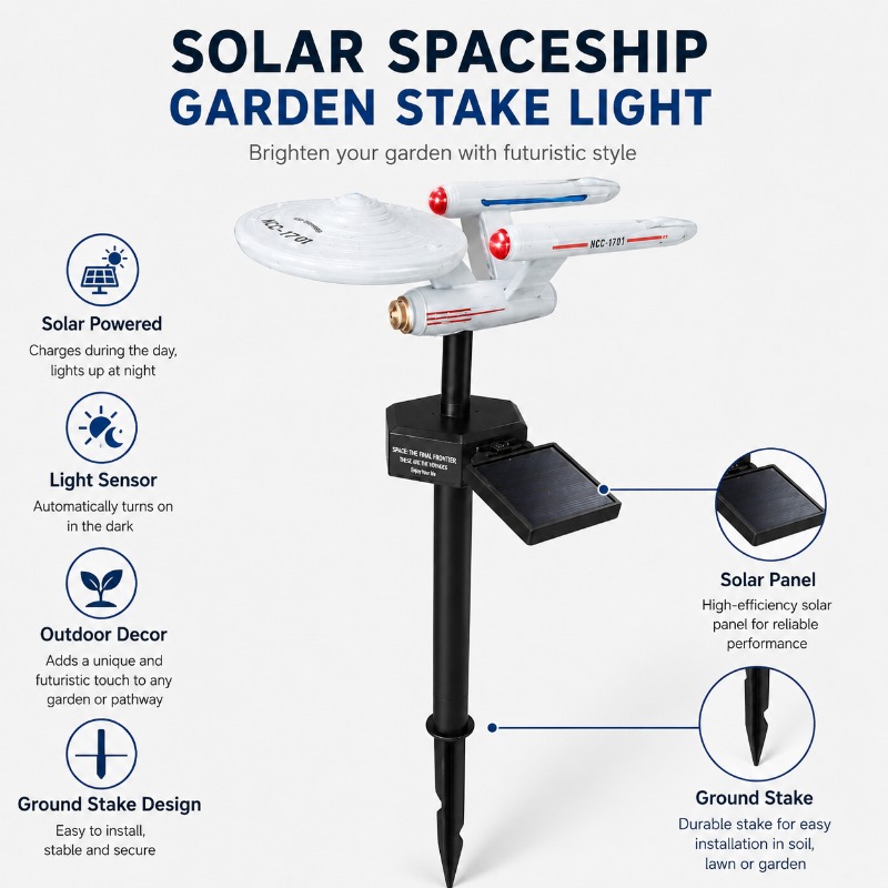 Star Trek USS Enterprise Solar - Halo Outdoor Lighting incelemesi ve fiyatı