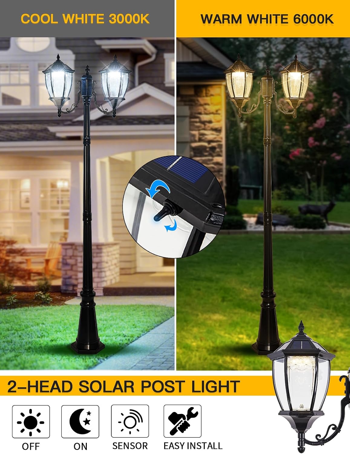 Dış Mekan Güneş Enerjili Direk - Outdoor Lighting Dusk To Dawn incelemesi ve fiyatı