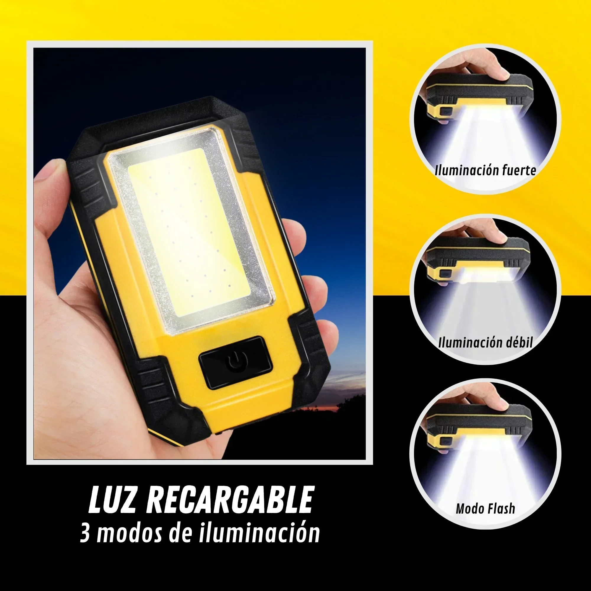 Şarj Edilebilir 4000mAh Çalışm - Outdoor Lighting House incelemesi ve fiyatı