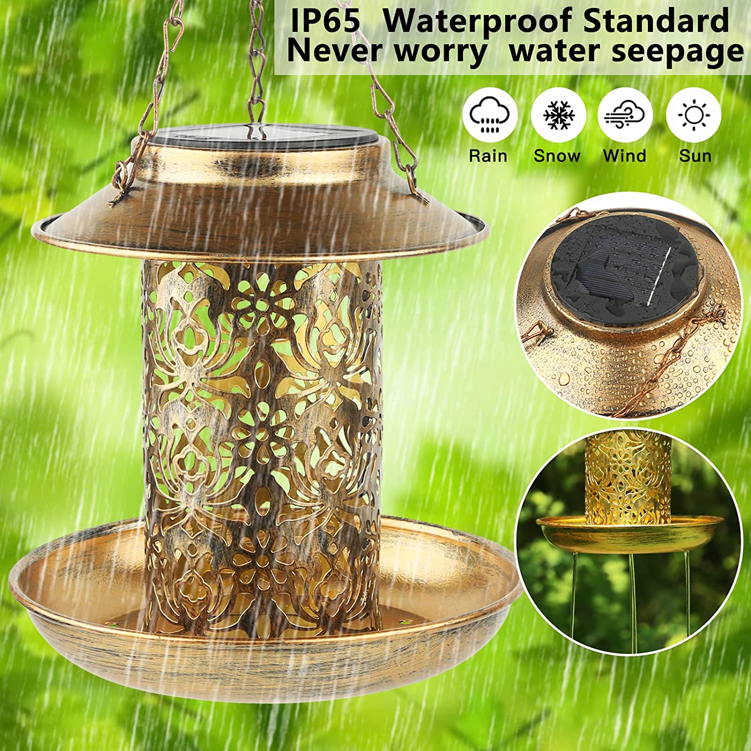 Güneş Kuş Besleyici Metal Açık - Outdoor Lighting Ideas For Backyard incelemesi ve fiyatı