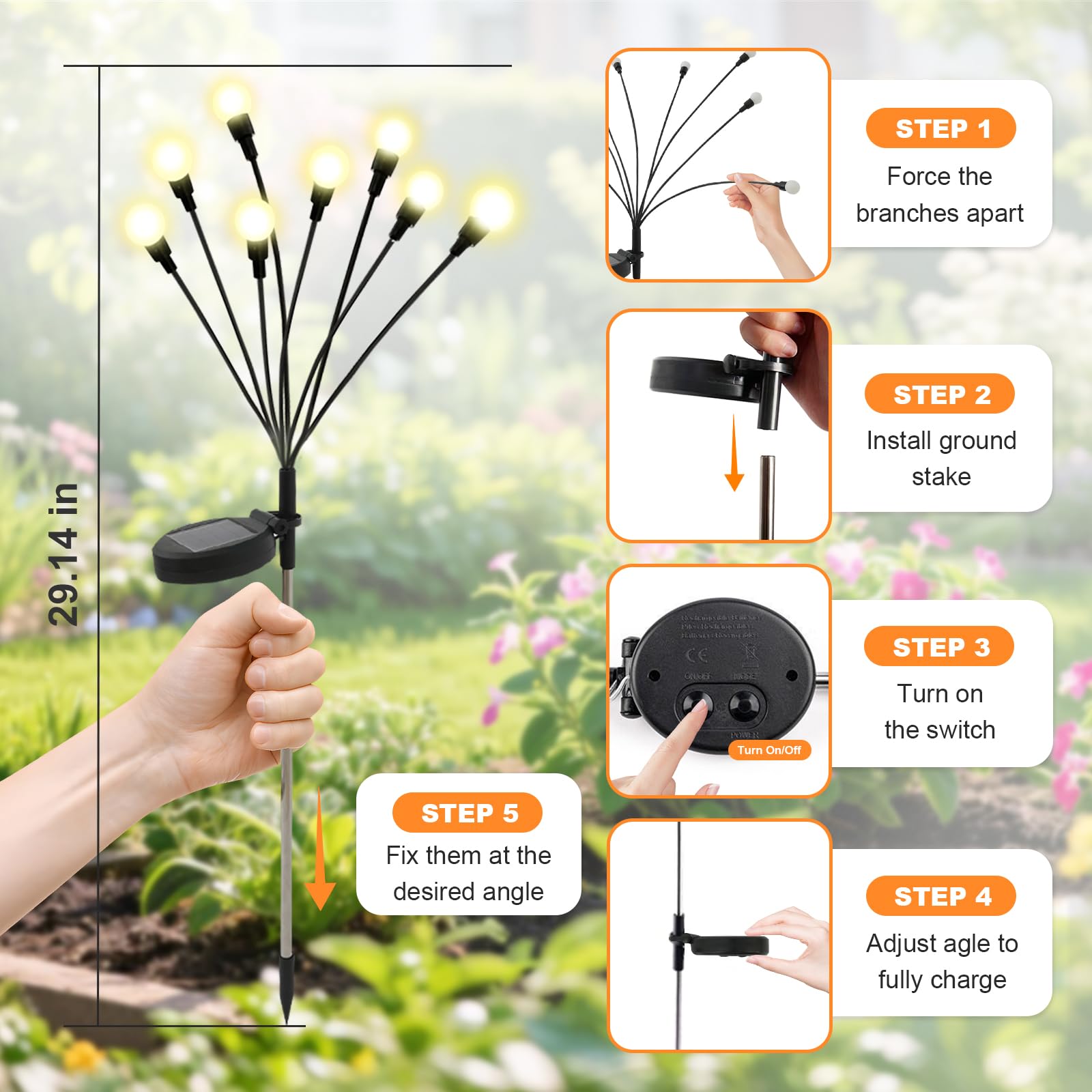 Güneş Enerjili Bahçe Dekoratif - Outdoor Lighting Pathway incelemesi ve fiyatı