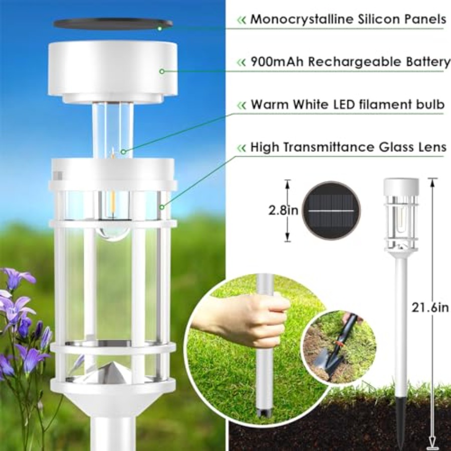 Güneş Enerjili Bahçe Yolu Lamb - Outdoor Lighting Dusk To Dawn incelemesi ve fiyatı