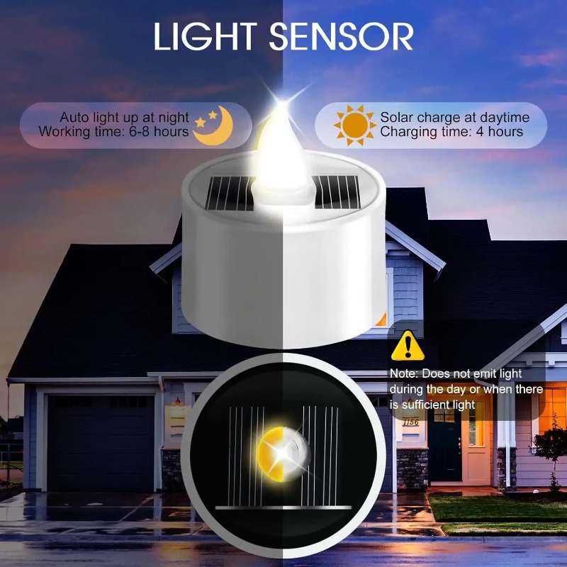 Güneş Enerjili Alevsiz LED Çay - Outdoor Lighting Dusk To Dawn incelemesi ve fiyatı